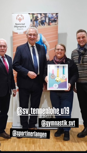 Special Olympics Auszeichnung Joachim Hermann